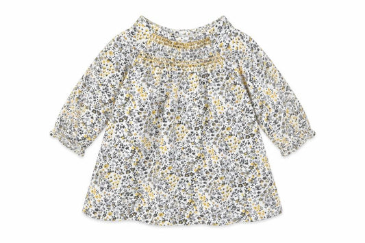 NEXT  Girls Grey Floral  Fit & Flare  Size 0-3 Months