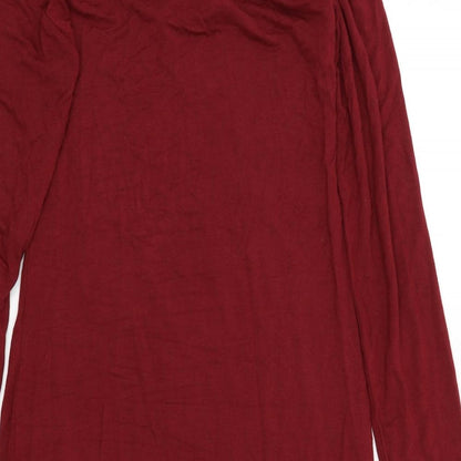 Boohoo Womens Red Colourblock  A-Line  Size 14