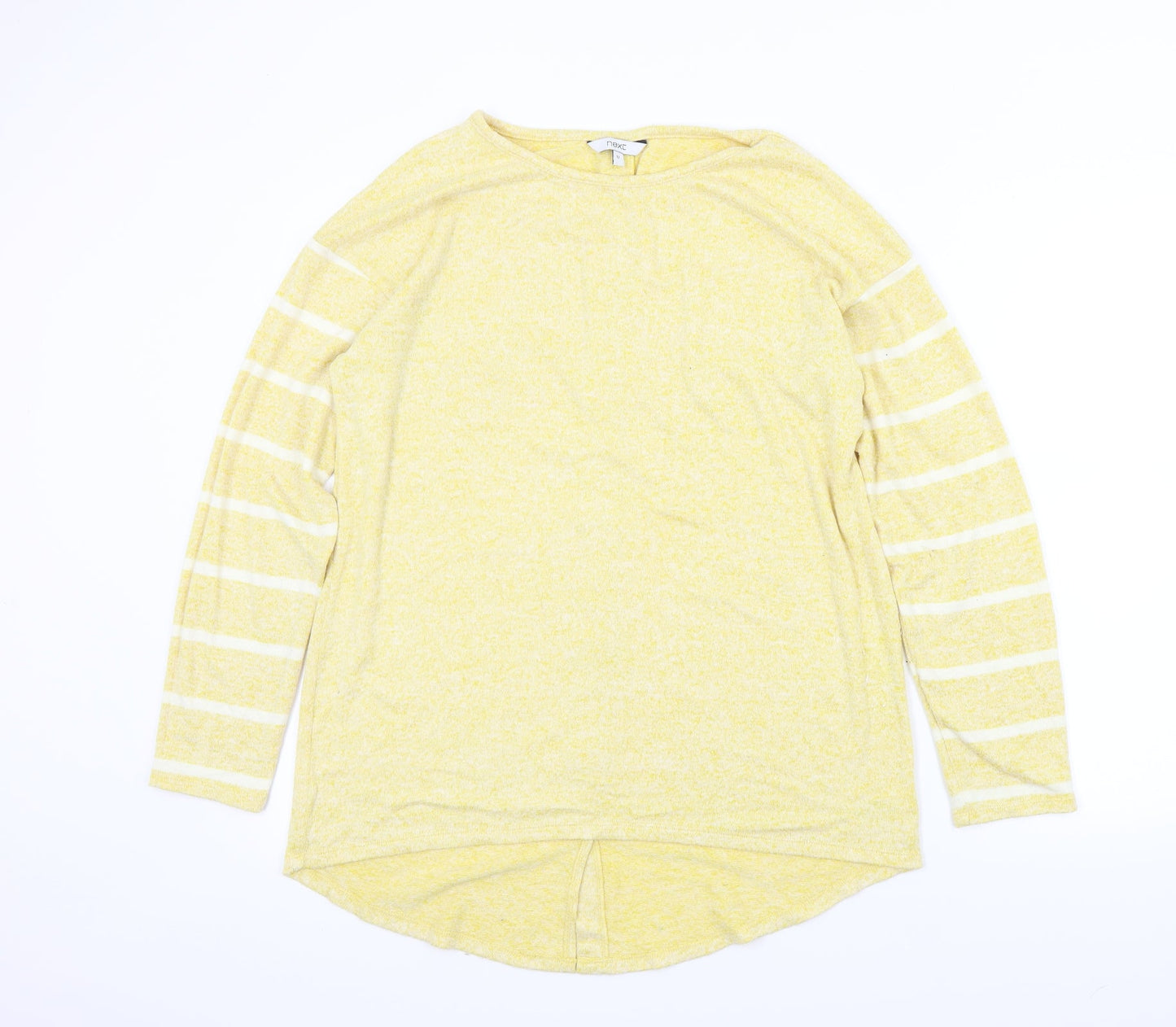 NEXT Womens White Striped  Pullover Jumper Size 12
