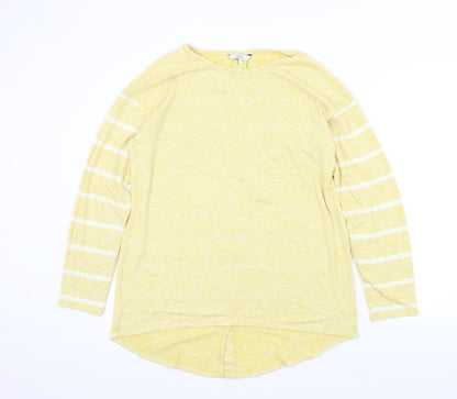 NEXT Womens White Striped  Pullover Jumper Size 12