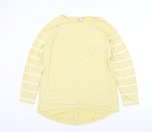 NEXT Womens White Striped  Pullover Jumper Size 12