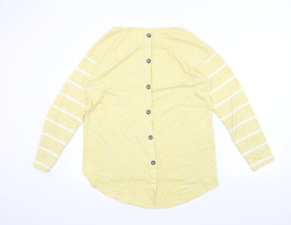 NEXT Womens White Striped  Pullover Jumper Size 12