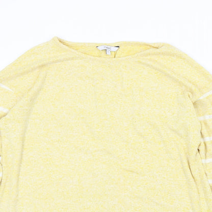 NEXT Womens White Striped  Pullover Jumper Size 12