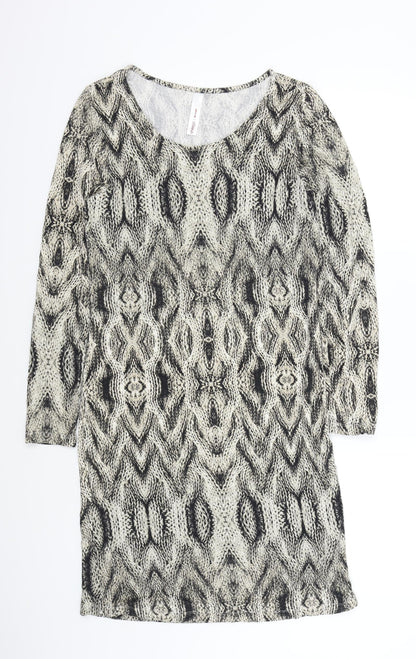 Sheego Womens Brown Animal Print  A-Line  Size 14