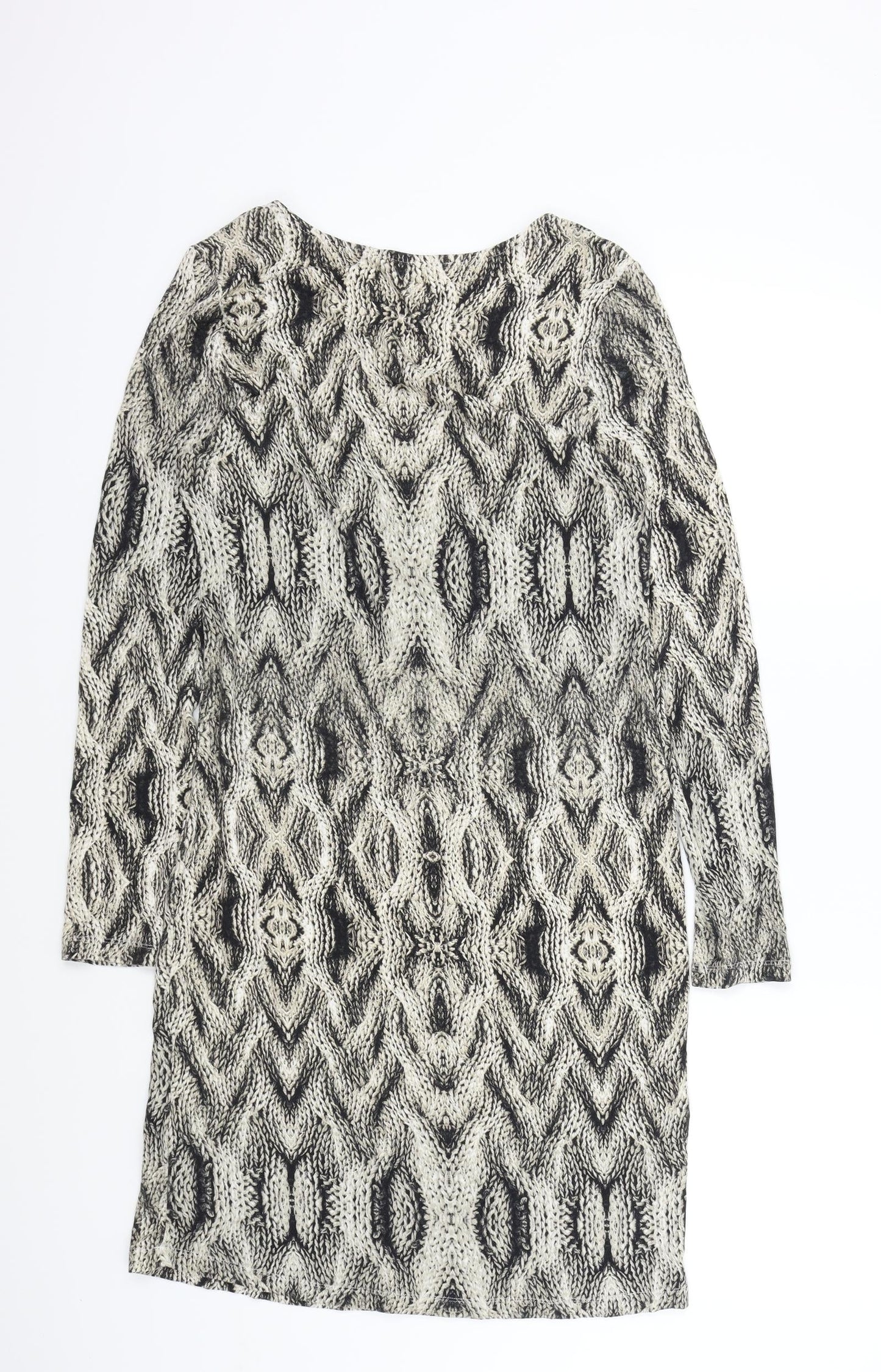 Sheego Womens Brown Animal Print  A-Line  Size 14