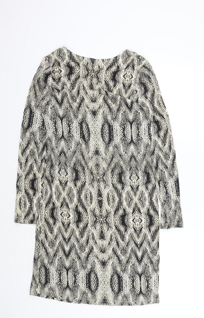 Sheego Womens Brown Animal Print  A-Line  Size 14
