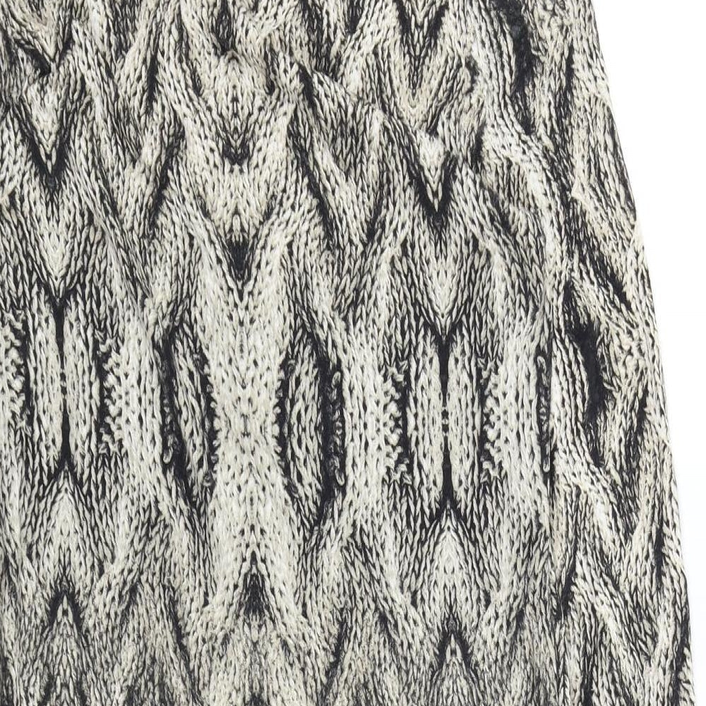 Sheego Womens Brown Animal Print  A-Line  Size 14