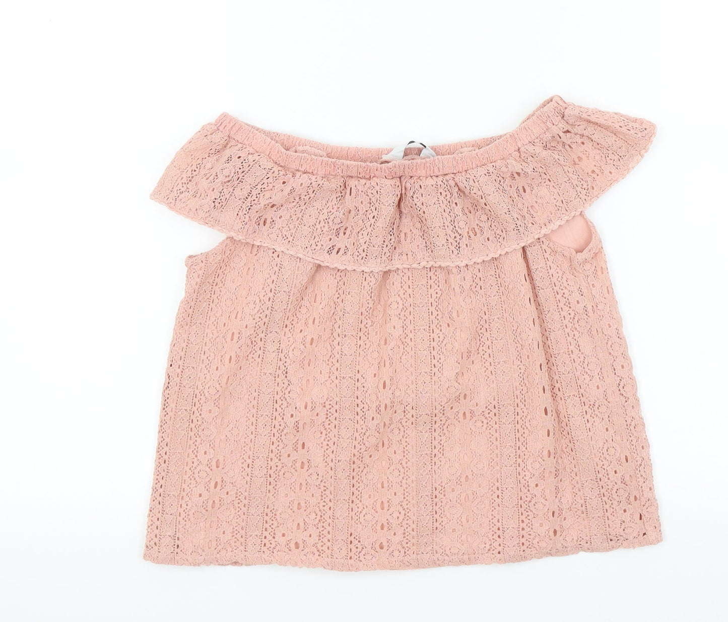 primarf Girls Pink Colourblock  Basic T-Shirt Size 8-9 Years