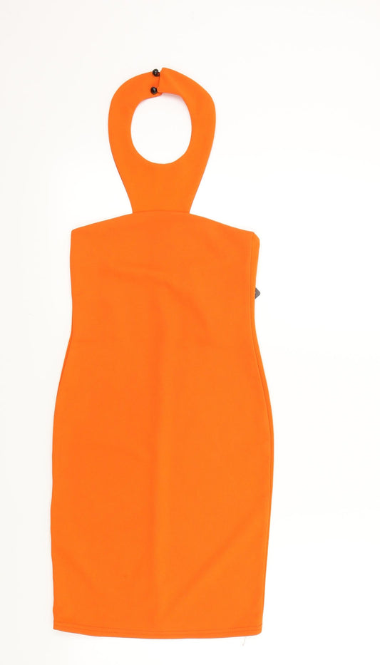 PRETTYLITTLETHING Womens Orange   A-Line  Size 6