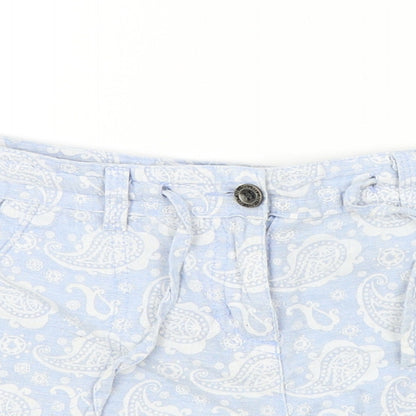 denim&co Womens Blue Colourblock  Bermuda Shorts Size 12