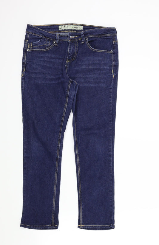 denim&co Womens Blue   Skinny Jeans Size 10 L27 in