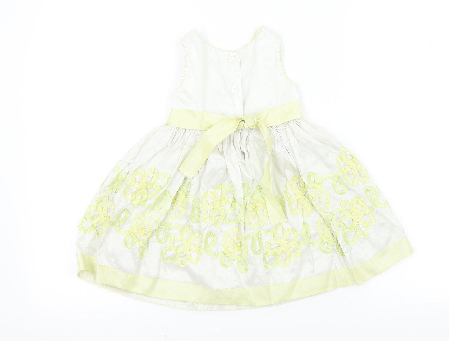 Youngland Baby Yellow   Fit & Flare  Size 12 Months