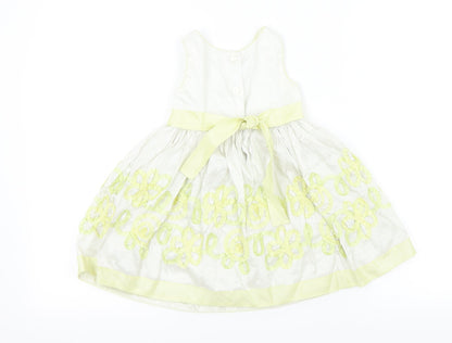 Youngland Baby Yellow   Fit & Flare  Size 12 Months
