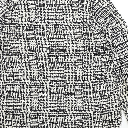 F&F Womens Black Geometric  Basic Blouse Size 8