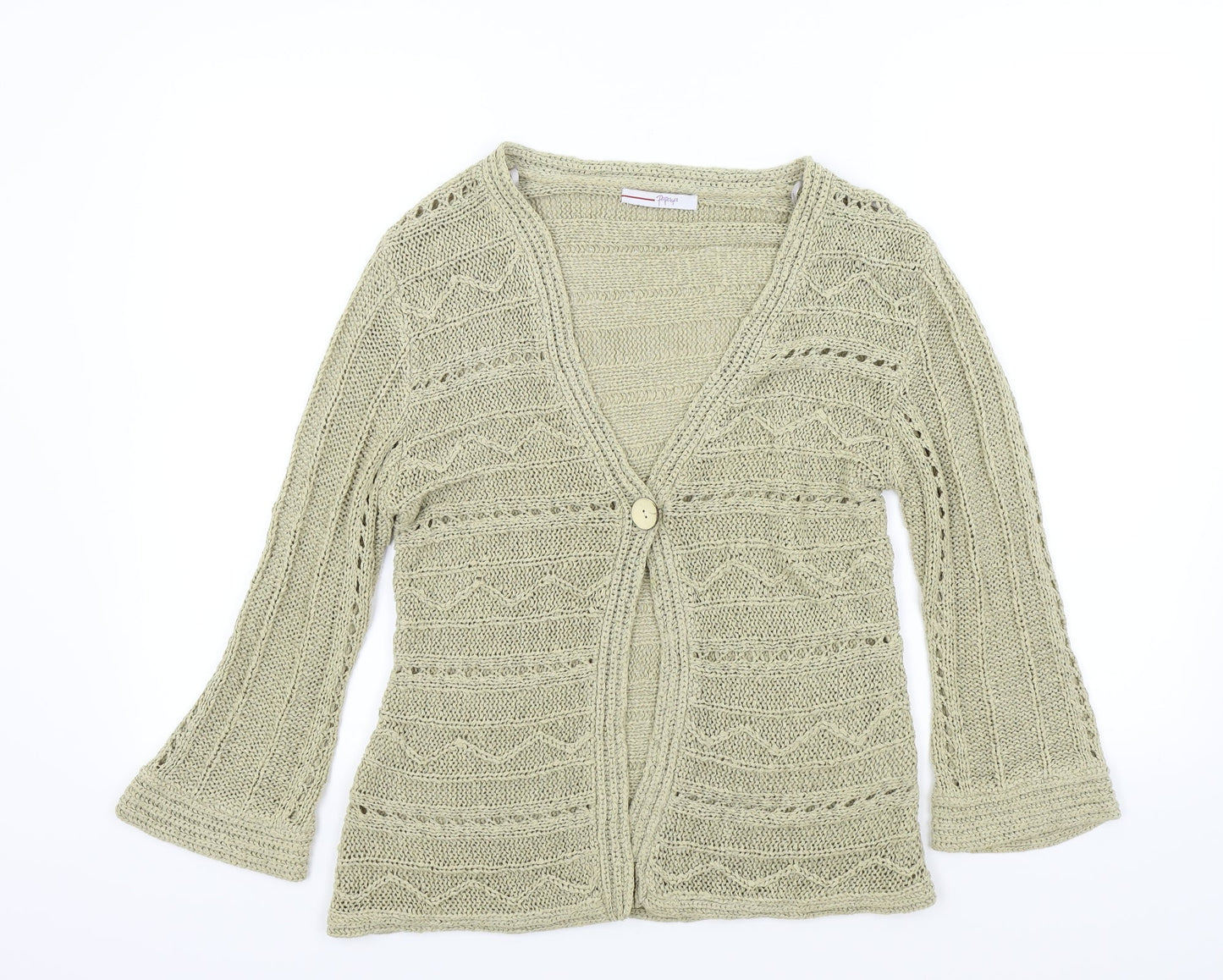 Papaya Womens Brown   Cardigan Jumper Size 14
