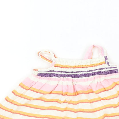 Old Navy Baby Ivory Striped  Fit & Flare  Size 9-12 Months  - Frill Detail
