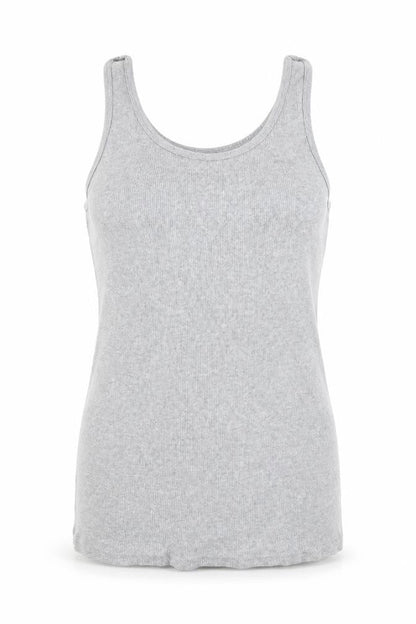 Womens UK Size 14 Papaya Grey Basic T-Shirt