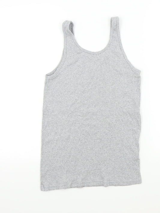 Papaya Womens Grey Colourblock  Basic T-Shirt Size 14