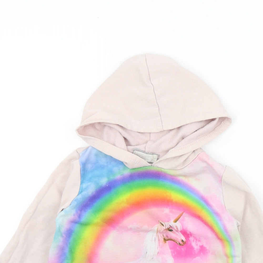 blween Girls Pink   Pullover Hoodie Size 7 Years  - UNICORN