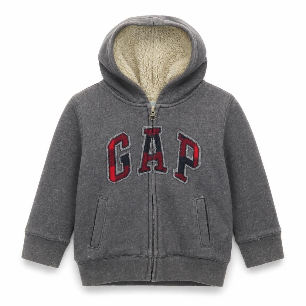 Front view of Gap boys’ brown jacket, size 2, years