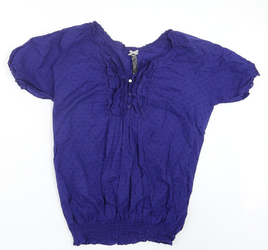 Evans Womens Blue   Basic Blouse Size 14