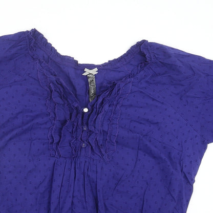 Evans Womens Blue   Basic Blouse Size 14