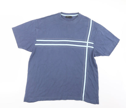 Mens UK Size M Cedar Wood State Blue  T-Shirt