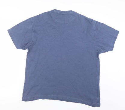 Mens UK Size M Cedar Wood State Blue  T-Shirt