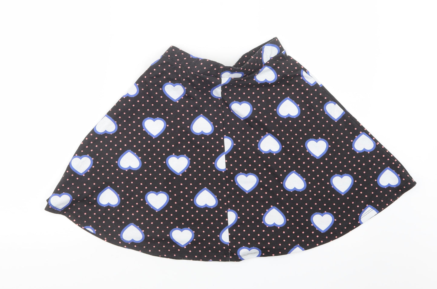 ASOS Womens Black Geometric  A-Line Skirt Size 8