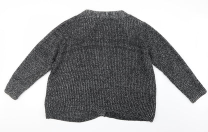 JD Williams Womens Grey  Knit Cardigan Jumper Size 12