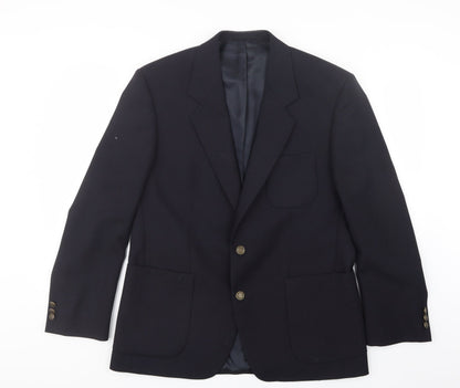 Mens UK Size 38 Varteks Regular Blue Suit Jacket