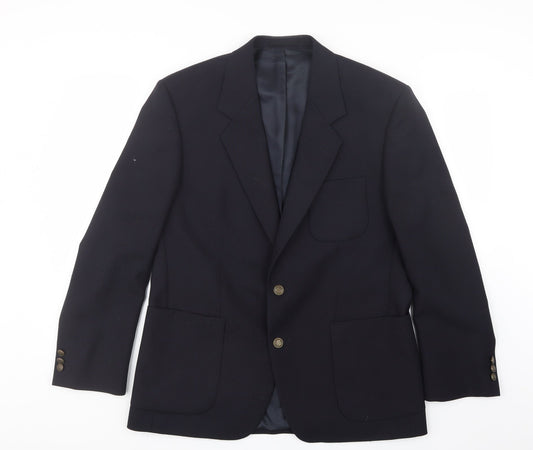 Mens UK Size 38 Varteks Regular Blue Suit Jacket