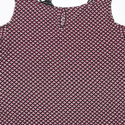 Womens UK Size 6 New Look Pink Basic Blouse