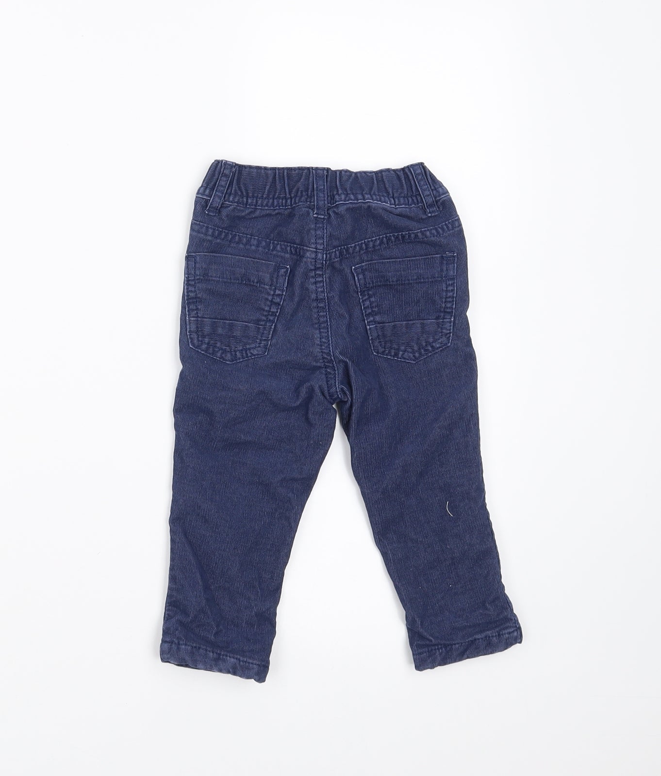 Marks and Spencer Boys Blue  Corduroy  Trousers Size 9-12 Months