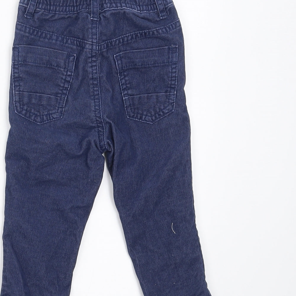 Marks and Spencer Boys Blue  Corduroy  Trousers Size 9-12 Months