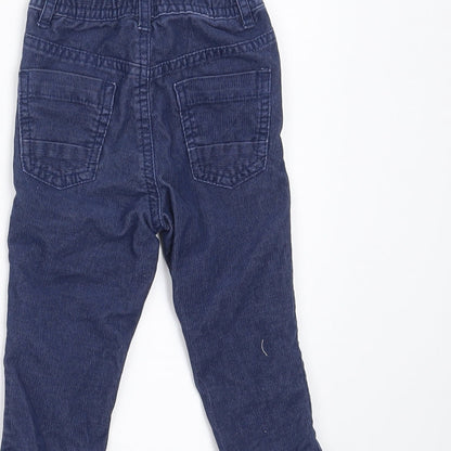 Marks and Spencer Boys Blue  Corduroy  Trousers Size 9-12 Months