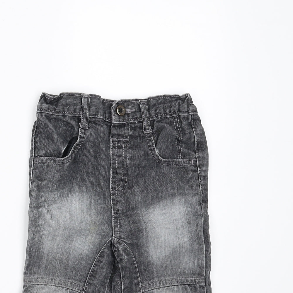 Baby Boutique Boys Grey  Denim  Jeans Size 12-18 Months