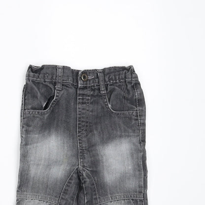 Baby Boutique Boys Grey  Denim  Jeans Size 12-18 Months