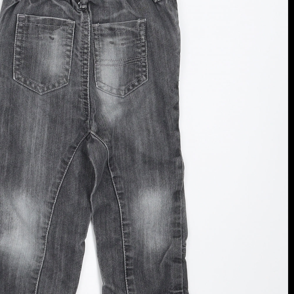 Baby Boutique Boys Grey  Denim  Jeans Size 12-18 Months