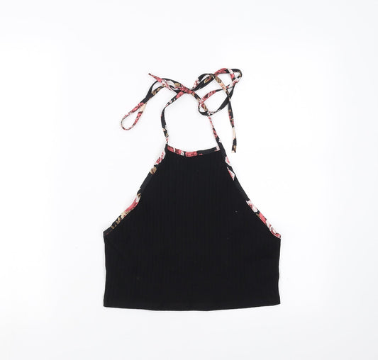 SheIn Womens Black   Cropped T-Shirt Size L