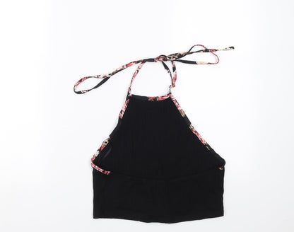 SheIn Womens Black   Cropped T-Shirt Size L