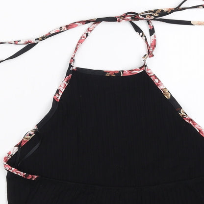 SheIn Womens Black   Cropped T-Shirt Size L