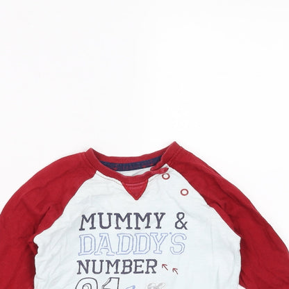George Boys Blue   Basic T-Shirt Size 9-12 Months  - number 1 champion
