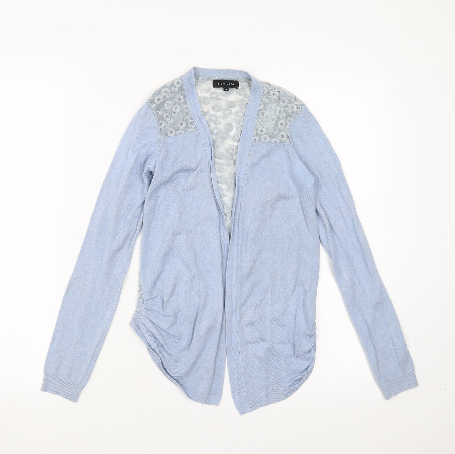 New Look Womens Blue Floral  Cardigan Jumper Size 8