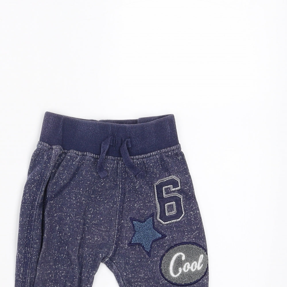 Nutmeg Boys Blue   Jogger Trousers Size 9-12 Months
