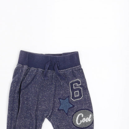 Nutmeg Boys Blue   Jogger Trousers Size 9-12 Months