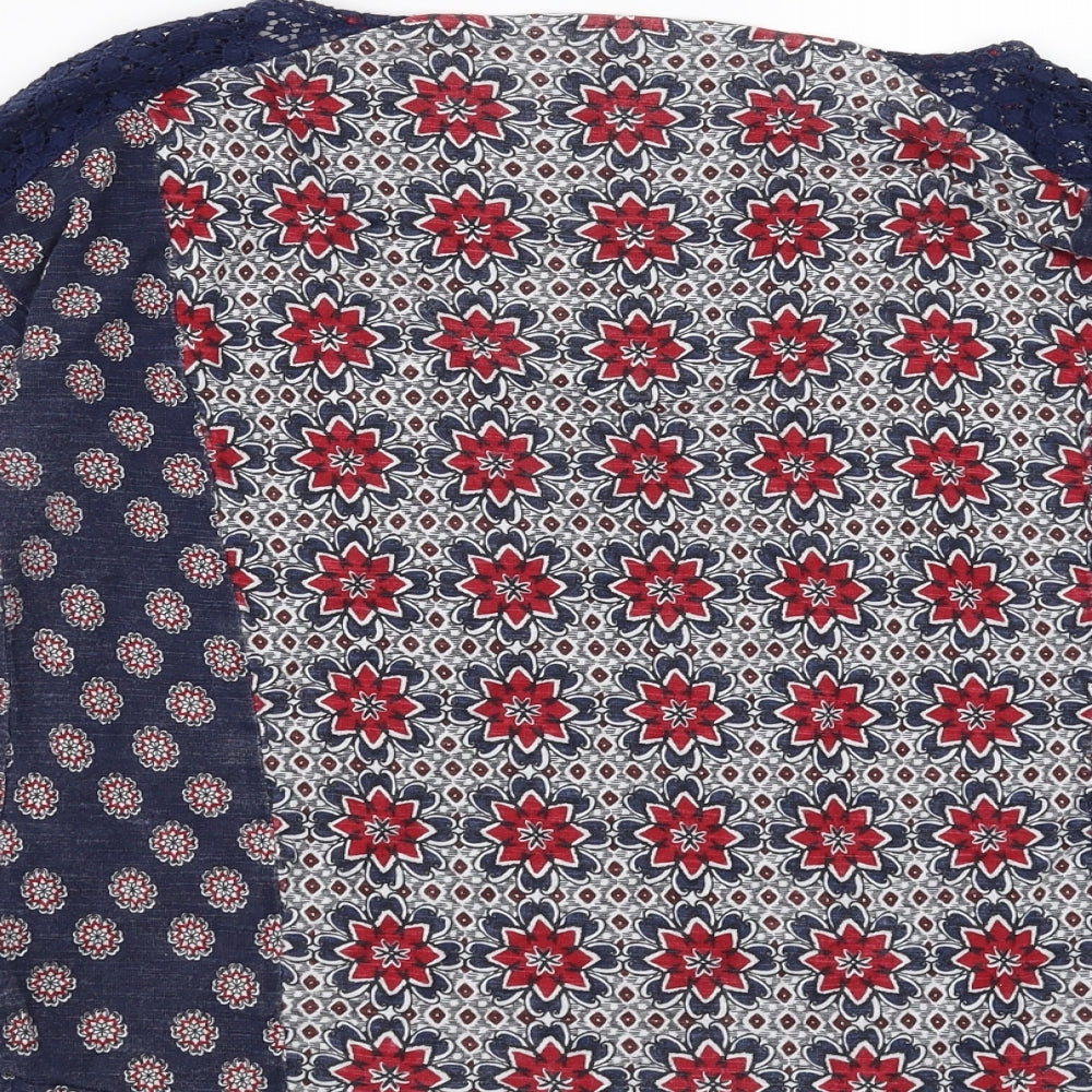 Womens UK Size 14 Marks and Spencer Blue Basic Blouse