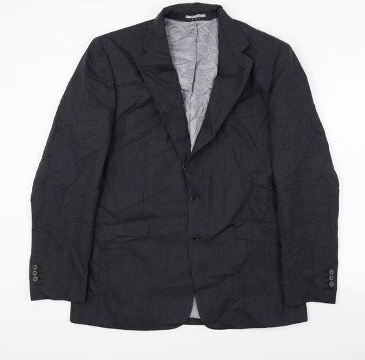 Mens UK Size 34 Preworn Regular Grey Suit Jacket