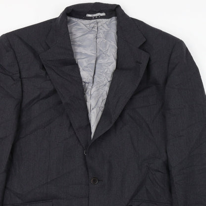 Mens UK Size 34 Preworn Regular Grey Suit Jacket