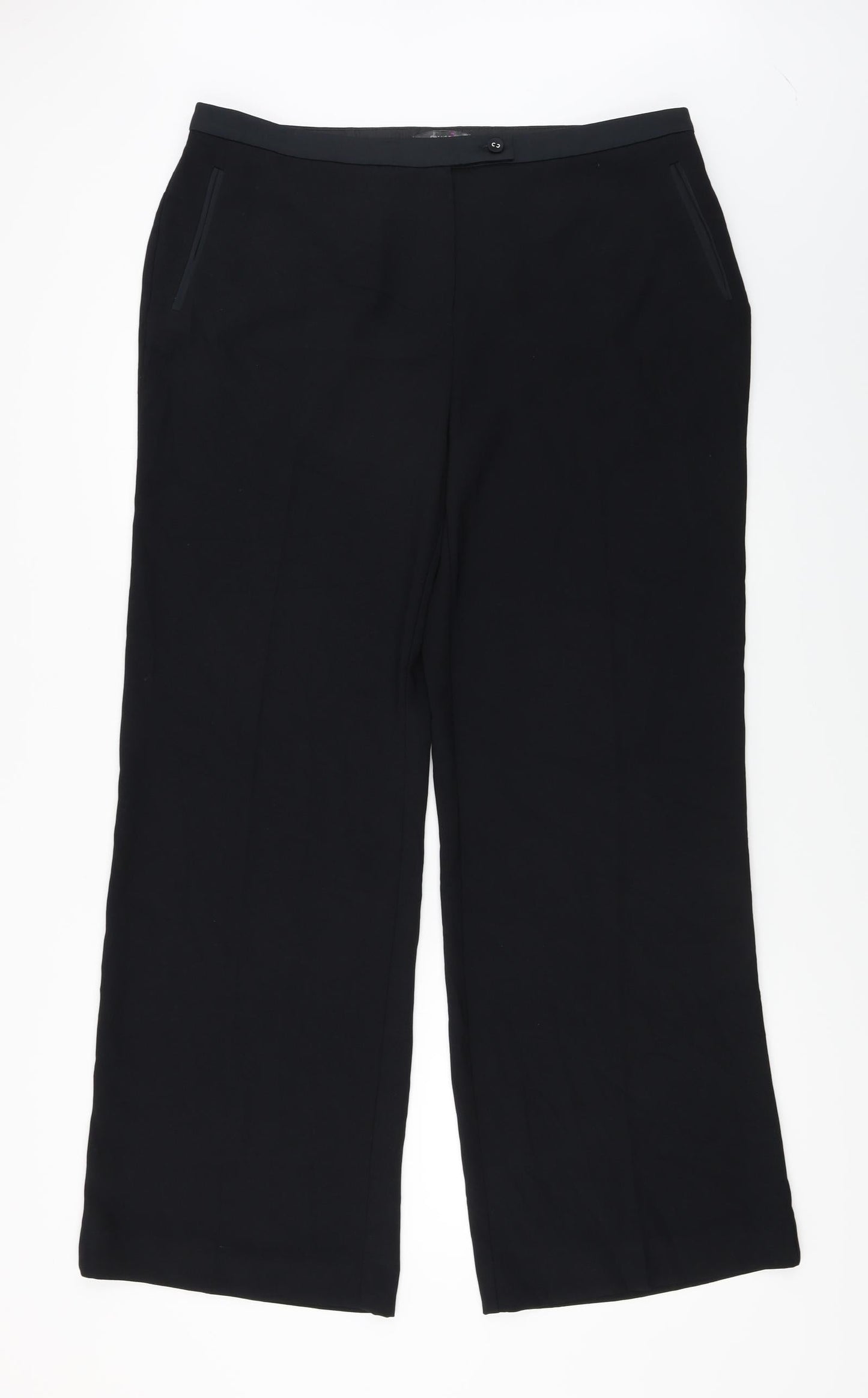 Womens UK Size 16 Per Una Regular Fit  Blue Trousers